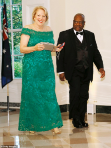 Justice Clarence Thomas and wife